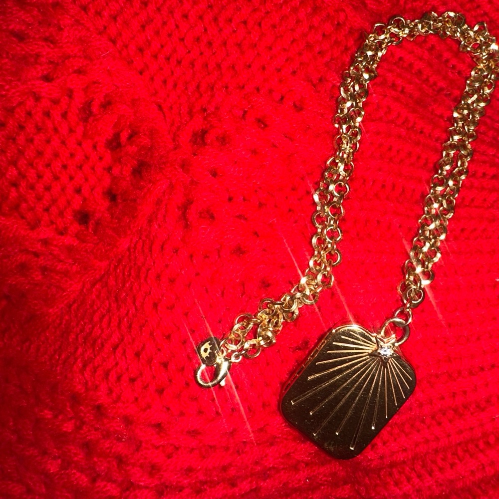 SOLD OUT HART x RMS Beauty Lip2Cheek Locket + Gold Rolo Chain - Picture 4 of 4
